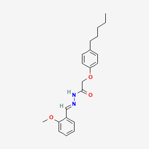 N'-[(E)-(2-methoxyphenyl)methylidene]-2-(4-pentylphenoxy)acetohydrazide