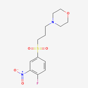 4-{3-[(4-Fluoro-3-nitrophenyl)sulfonyl]propyl}morpholine