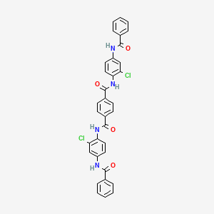 N,N'-bis{2-chloro-4-[(phenylcarbonyl)amino]phenyl}benzene-1,4-dicarboxamide