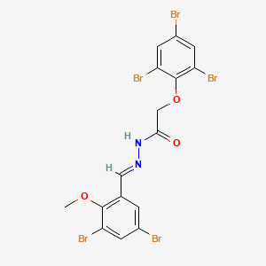 N'-[(E)-(3,5-dibromo-2-methoxyphenyl)methylidene]-2-(2,4,6-tribromophenoxy)acetohydrazide