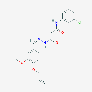 N-(3-chlorophenyl)-3-{(2Z)-2-[3-methoxy-4-(prop-2-en-1-yloxy)benzylidene]hydrazinyl}-3-oxopropanamide