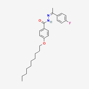 4-(decyloxy)-N'-[(1Z)-1-(4-fluorophenyl)ethylidene]benzohydrazide