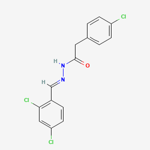 2-(4-chlorophenyl)-N'-[(E)-(2,4-dichlorophenyl)methylidene]acetohydrazide