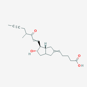 5-[(3aR,4S,5S)-5-hydroxy-4-(4-methyl-3-oxooct-1-en-6-ynyl)-3,3a,4,5,6,6a-hexahydro-1H-pentalen-2-ylidene]pentanoic acid