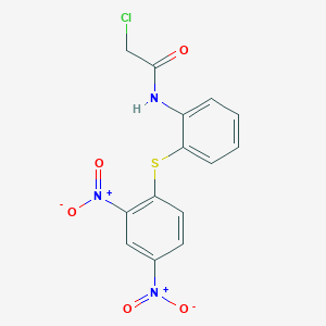 2-chloro-N-{2-[(2,4-dinitrophenyl)sulfanyl]phenyl}acetamide