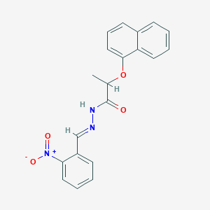 2-(naphthalen-1-yloxy)-N'-[(E)-(2-nitrophenyl)methylidene]propanehydrazide