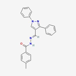 N'-[(E)-(1,3-diphenyl-1H-pyrazol-4-yl)methylidene]-4-methylbenzohydrazide