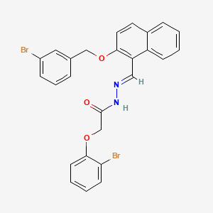 N'-[(E)-{2-[(3-bromobenzyl)oxy]naphthalen-1-yl}methylidene]-2-(2-bromophenoxy)acetohydrazide