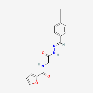 N-({N'-[(E)-(4-Tert-butylphenyl)methylidene]hydrazinecarbonyl}methyl)furan-2-carboxamide