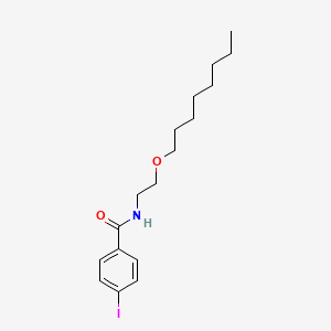 molecular formula C17H26INO2 B11556595 4-iodo-N-[2-(octyloxy)ethyl]benzamide 