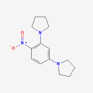 molecular formula C14H19N3O2 B11556685 1,1'-(4-Nitrobenzene-1,3-diyl)dipyrrolidine 