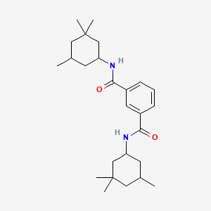 molecular formula C26H40N2O2 B11556690 N,N'-bis(3,3,5-trimethylcyclohexyl)benzene-1,3-dicarboxamide 