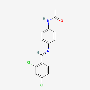 N-[4-[(2,4-dichloro-benzylidene)-amino]-phenyl]-acetamide