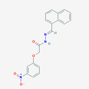 molecular formula C19H15N3O4 B11556804 N'-[(E)-naphthalen-1-ylmethylidene]-2-(3-nitrophenoxy)acetohydrazide 