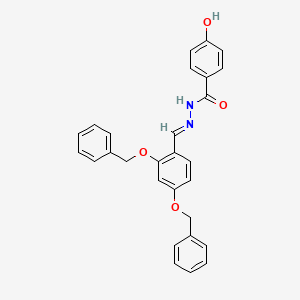 N'-[(E)-[2,4-Bis(benzyloxy)phenyl]methylidene]-4-hydroxybenzohydrazide