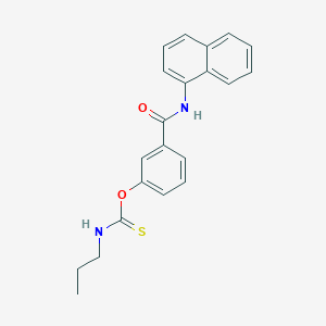 O-[3-(naphthalen-1-ylcarbamoyl)phenyl] propylcarbamothioate