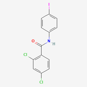 molecular formula C13H8Cl2INO B11556848 2,4-dichloro-N-(4-iodophenyl)benzamide 