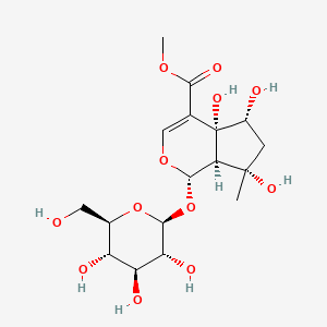 molecular formula C17H26O12 B1155686 6beta-Hydroxyipolamiide CAS No. 87797-84-0