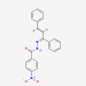 N'-[(1Z,2E)-1,3-diphenylprop-2-en-1-ylidene]-4-nitrobenzohydrazide