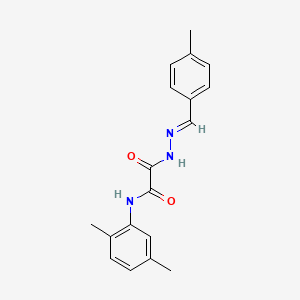 N-(2,5-Dimethylphenyl)-1-{N'-[(E)-(4-methylphenyl)methylidene]hydrazinecarbonyl}formamide