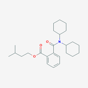 3-Methylbutyl 2-(dicyclohexylcarbamoyl)benzoate