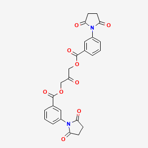 molecular formula C25H20N2O9 B11556965 2-Oxopropane-1,3-diyl bis[3-(2,5-dioxopyrrolidin-1-yl)benzoate] 