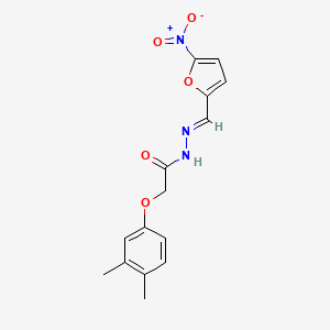 2-(3,4-dimethylphenoxy)-N'-[(E)-(5-nitrofuran-2-yl)methylidene]acetohydrazide