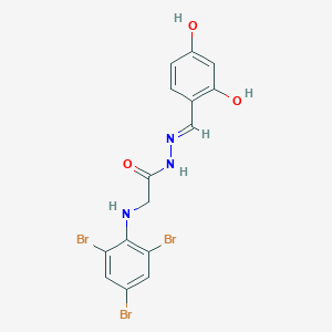 N'-[(E)-(2,4-Dihydroxyphenyl)methylidene]-2-[(2,4,6-tribromophenyl)amino]acetohydrazide