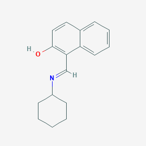 molecular formula C17H19NO B11557032 1-Cyclohexyliminomethyl-naphthalen-2-ol CAS No. 94492-61-2