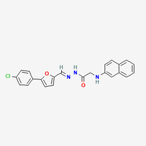 N'-[(E)-[5-(4-Chlorophenyl)furan-2-YL]methylidene]-2-[(naphthalen-2-YL)amino]acetohydrazide