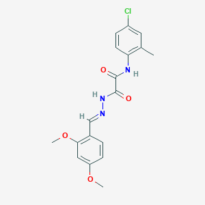 N-(4-chloro-2-methylphenyl)-2-[(2E)-2-(2,4-dimethoxybenzylidene)hydrazinyl]-2-oxoacetamide