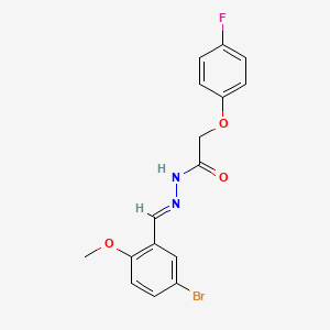 N'-[(E)-(5-bromo-2-methoxyphenyl)methylidene]-2-(4-fluorophenoxy)acetohydrazide