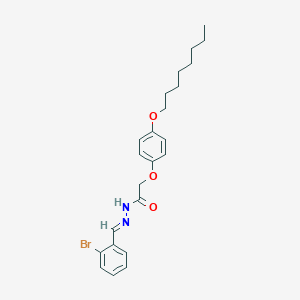 molecular formula C23H29BrN2O3 B11557213 N'-[(E)-(2-bromophenyl)methylidene]-2-[4-(octyloxy)phenoxy]acetohydrazide 