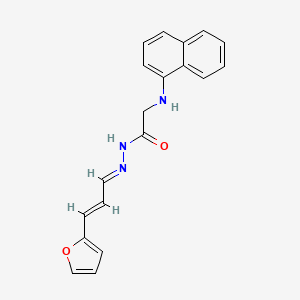 molecular formula C19H17N3O2 B11557217 N'-[(1E,2E)-3-(2-furyl)prop-2-enylidene]-2-(1-naphthylamino)acetohydrazide 