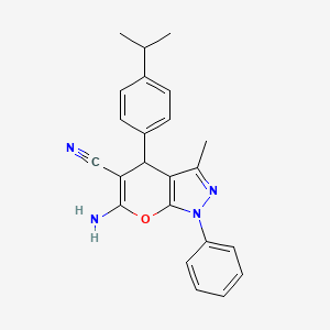 6-Amino-3-methyl-1-phenyl-4-[4-(propan-2-yl)phenyl]-1,4-dihydropyrano[2,3-c]pyrazole-5-carbonitrile