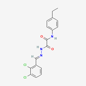 molecular formula C17H15Cl2N3O2 B11557390 2-(2-(2,3-Dichlorobenzylidene)hydrazino)-N-(4-ethylphenyl)-2-oxoacetamide CAS No. 339239-62-2