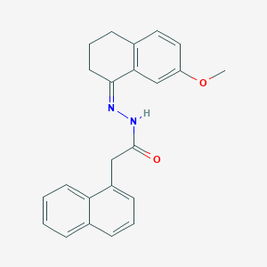 molecular formula C23H22N2O2 B11557425 N'-[(1Z)-7-methoxy-3,4-dihydronaphthalen-1(2H)-ylidene]-2-(naphthalen-1-yl)acetohydrazide 