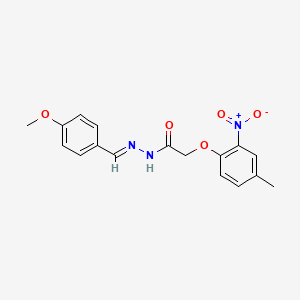 N'-[(E)-(4-methoxyphenyl)methylidene]-2-(4-methyl-2-nitrophenoxy)acetohydrazide