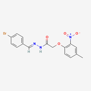 N'-[(E)-(4-bromophenyl)methylidene]-2-(4-methyl-2-nitrophenoxy)acetohydrazide