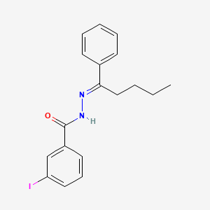 3-iodo-N'-[(1E)-1-phenylpentylidene]benzohydrazide