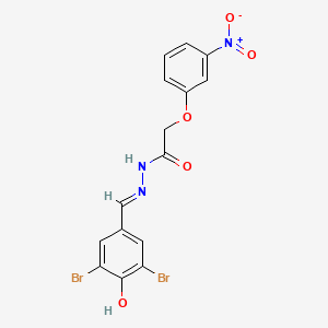 N'-[(E)-(3,5-dibromo-4-hydroxyphenyl)methylidene]-2-(3-nitrophenoxy)acetohydrazide