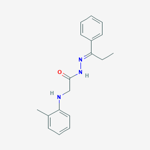 2-[(2-Methylphenyl)amino]-N'-[(1E)-1-phenylpropylidene]acetohydrazide