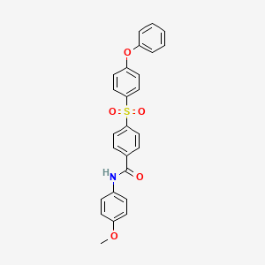 N-(4-methoxyphenyl)-4-[(4-phenoxyphenyl)sulfonyl]benzamide