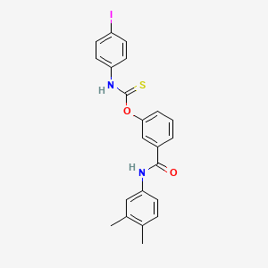 O-{3-[(3,4-dimethylphenyl)carbamoyl]phenyl} (4-iodophenyl)carbamothioate