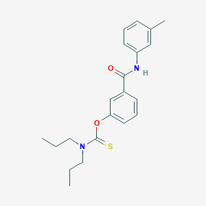 Dipropylthiocarbamic acid, o-(3-m-tolylcarbamoylphenyl) ester