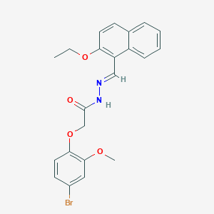 2-(4-bromo-2-methoxyphenoxy)-N'-[(E)-(2-ethoxynaphthalen-1-yl)methylidene]acetohydrazide