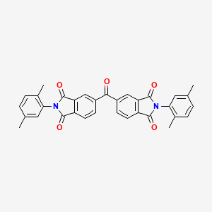 2-(2,5-Dimethylphenyl)-5-[2-(2,5-dimethylphenyl)-1,3-dioxoisoindole-5-carbonyl]isoindole-1,3-dione