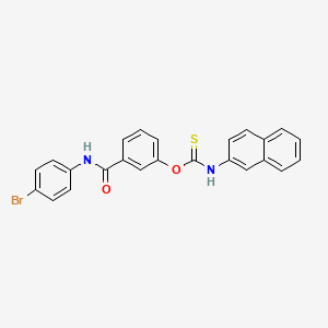 O-{3-[(4-bromophenyl)carbamoyl]phenyl} naphthalen-2-ylcarbamothioate