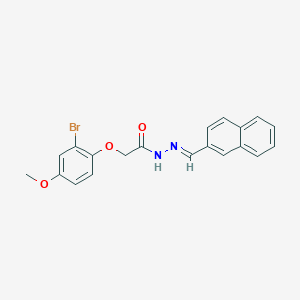 2-(2-bromo-4-methoxyphenoxy)-N'-[(E)-naphthalen-2-ylmethylidene]acetohydrazide