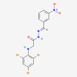 N'-[(E)-(3-Nitrophenyl)methylidene]-2-[(2,4,6-tribromophenyl)amino]acetohydrazide